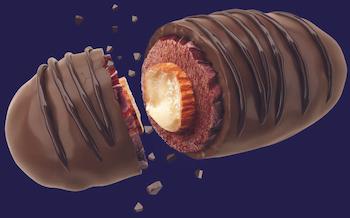 خرما شکلاتی با مغز بادام